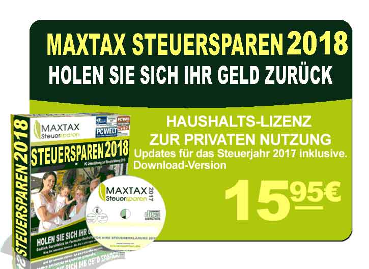 MAXTAX Kaufbutton Starter 2018